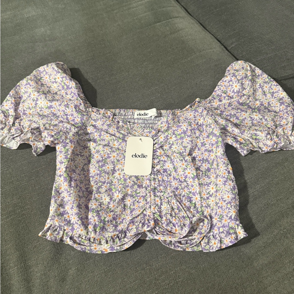 Elodie Purple Floral Women's Top